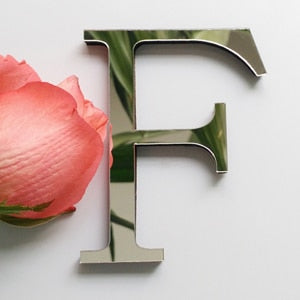 2019 new diy wall stickers 3d sticker acrylic decoration wedding gift love letters decorative Alphabet wall decor