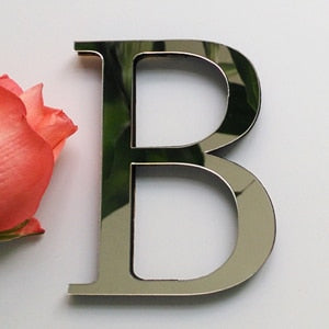 2019 new diy wall stickers 3d sticker acrylic decoration wedding gift love letters decorative Alphabet wall decor