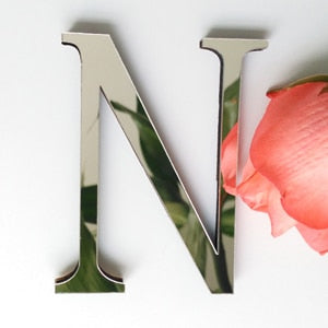 2019 new diy wall stickers 3d sticker acrylic decoration wedding gift love letters decorative Alphabet wall decor