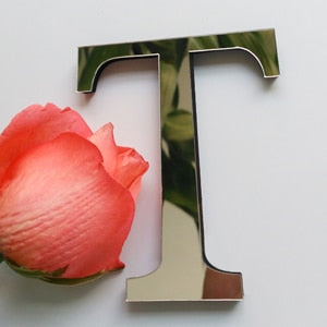 2019 new diy wall stickers 3d sticker acrylic decoration wedding gift love letters decorative Alphabet wall decor
