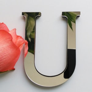 2019 new diy wall stickers 3d sticker acrylic decoration wedding gift love letters decorative Alphabet wall decor