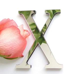 2019 new diy wall stickers 3d sticker acrylic decoration wedding gift love letters decorative Alphabet wall decor